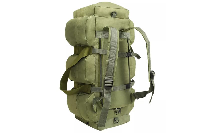 3-i-1 Militärinspirerad duffelväska 120 L olivgrön - Grön - Ryggsäck & väska - Packning vandring