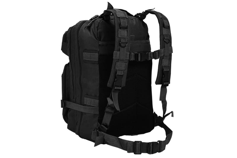 Arméryggsäck 50 L svart - Svart - Packning vandring - Vandringsryggsäck