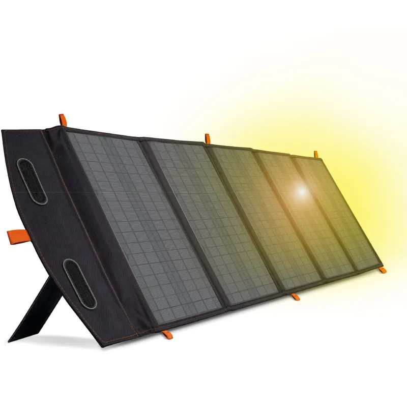 Portabel solpanel 100W | Vikbar | Ladda 3 enheter samtidigt, undefined
