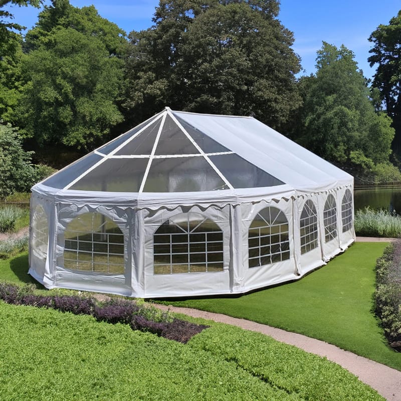 Premium partytält 12x6,5m | Vattentät, eldsäker och UV-behandlad PVC - Trädgård & spabad - Utemiljö - Förvaring utomhus - Trädgårdstält & förvaringstält - Partytält