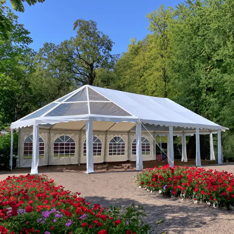 Premium partytält 12x6,5m | Vattentät, eldsäker och UV-behandlad PVC - Trädgård & spabad - Utemiljö - Förvaring utomhus - Trädgårdstält & förvaringstält - Partytält