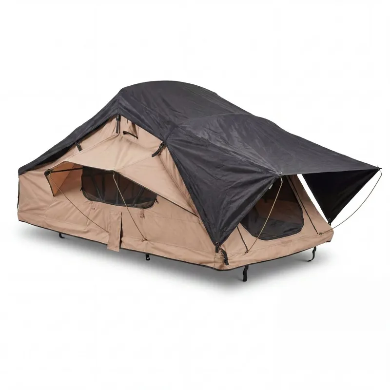 Taktält Softshell 240×160 cm | 10 000 mm vattentätt | Madrass & stege ingår | Trekkrunner, undefined