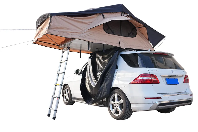 Taktält Softshell 240x140 cm | Vattentätt 10 000 mm | Madrass & stege ingår | Trekkrunner, undefined