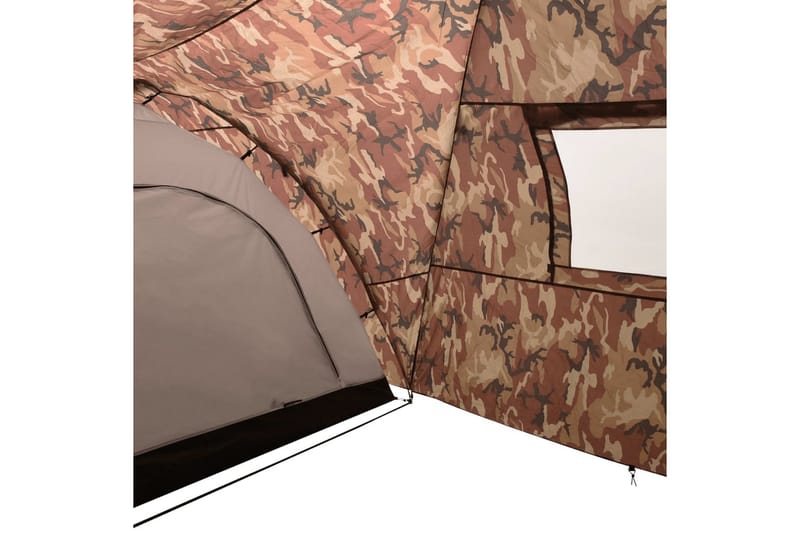 Kupoltält 650x240x190 cm 8 personer kamouflage - Flerfärgad - Tält - Campingtält