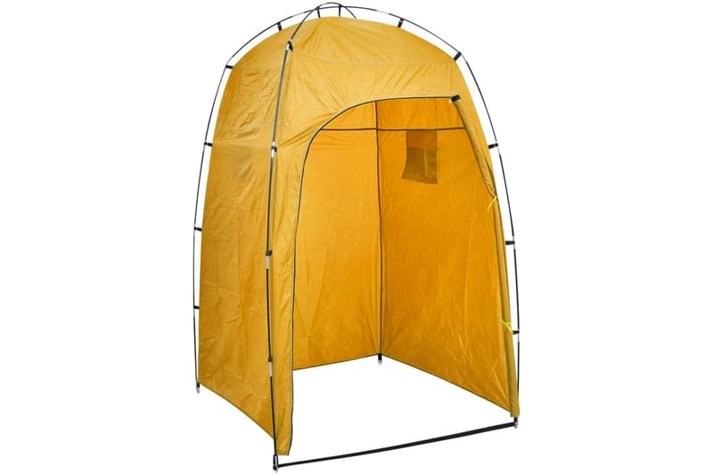 Portabel campingtoalett med tält 10+10 L - Gul - Campingtält - Tält