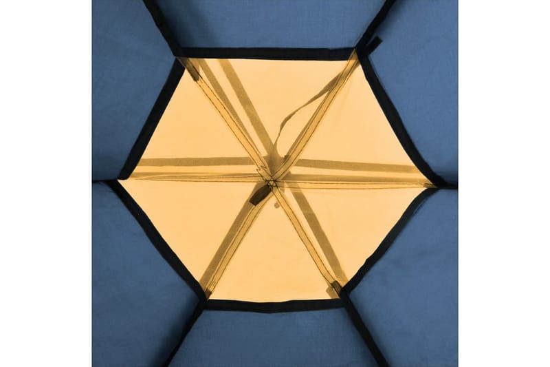 Sexmannatält blå och gul - Blå - Familjetält - Tält