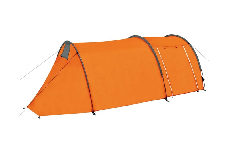 Tält för 4 personer grå och orange - Grå - Tält - Familjetält