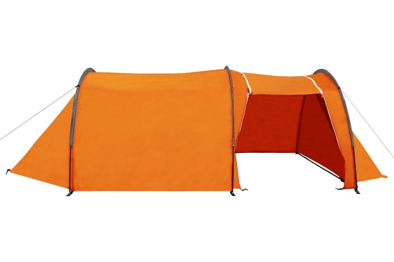 Tält för 4 personer grå och orange - Grå - Tält - Familjetält