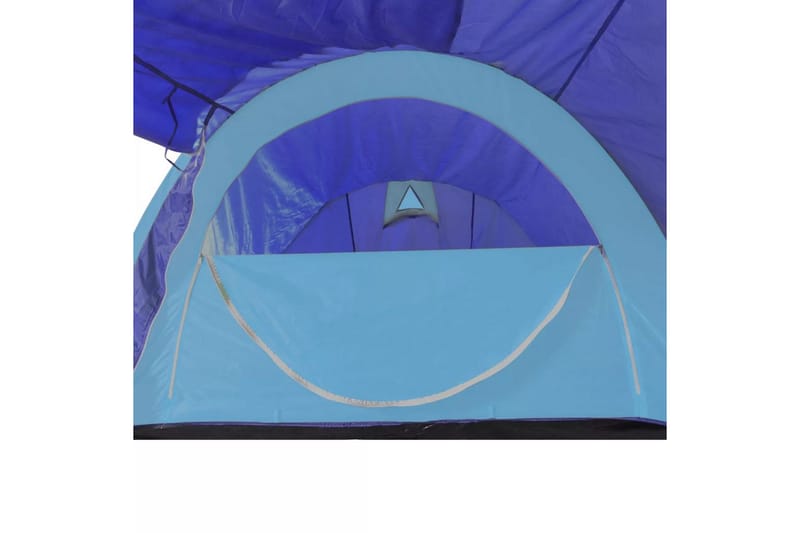Tält för 4 personer marinblå/ljusblå - Blå - Familjetält - Tält