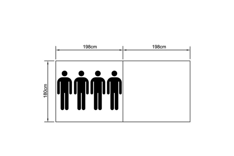 Tält för 4 personer marinblå/ljusblå - Blå - Sport & fritid - Camping & vandring - Tält