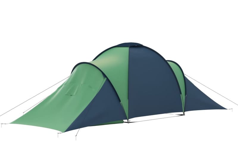 Tält för 6 personer blå och grön - Blå|Grön - Familjetält - Tält