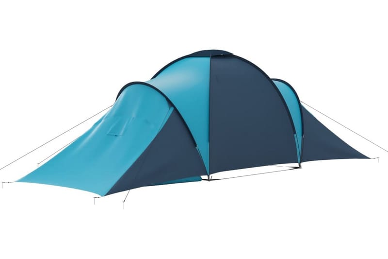 Tält för 6 personer blå och ljusblå - Blå|Ljusblå - Familjetält - Tält