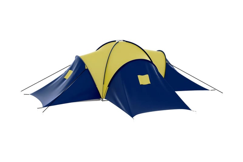 Tält för 9 personer blå och gul - Blå|Gul - Familjetält - Tält