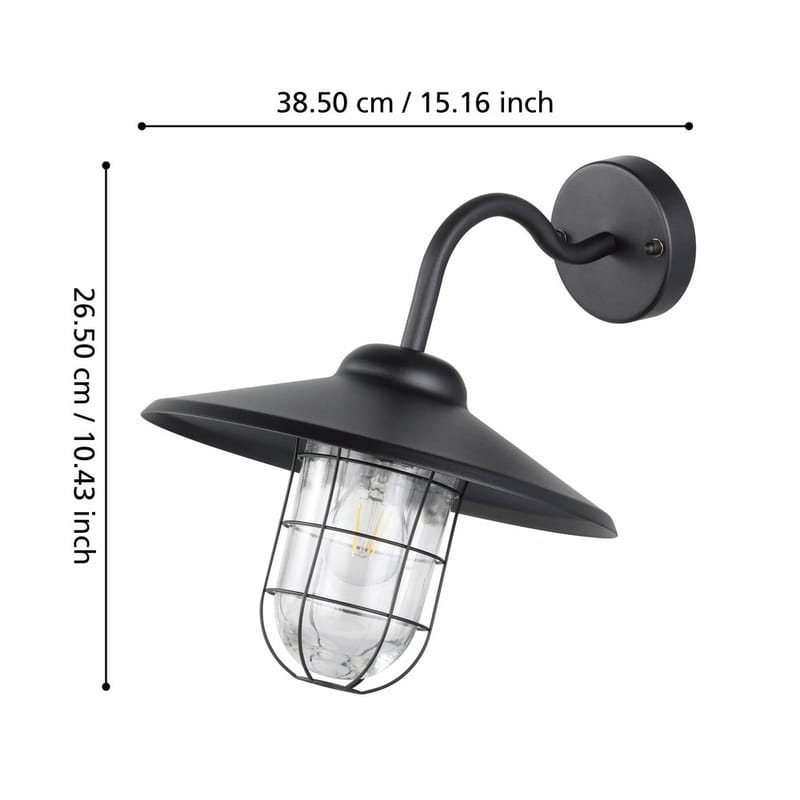 Vägglampa Utebelysning Melgoa - 30 cm - Trädgård & spabad - Utemiljö - Entré - Entrébelysning