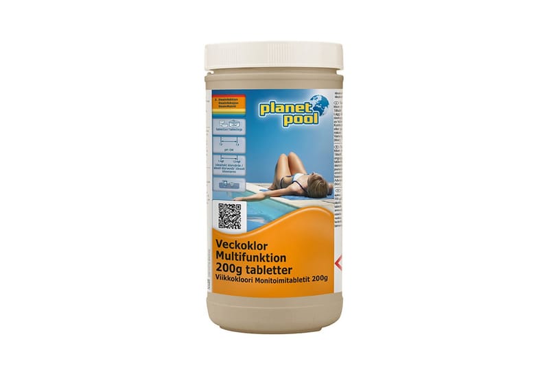 Vattenvård Planet Pool Veckoklor Multifunktion 200 g styck 1 kg - 1 kg - Sport & fritid - Camping & vandring - Friluftskök & campingkök