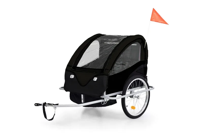 Hopfällbar Cykelvagn/Barnvagn 2-i-1, undefined