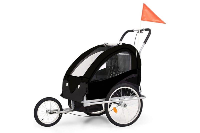 Hopfällbar Cykelvagn/Barnvagn 2-i-1 - Sport & fritid - För barn - Barnvagn