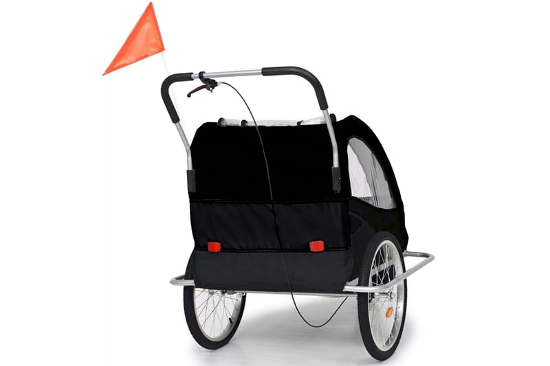 Hopfällbar Cykelvagn/Barnvagn 2-i-1 - Sport & fritid - För barn - Barnvagn