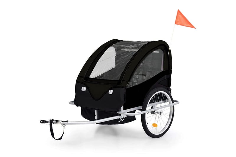 Hopfällbar Cykelvagn/Barnvagn 2-i-1, undefined