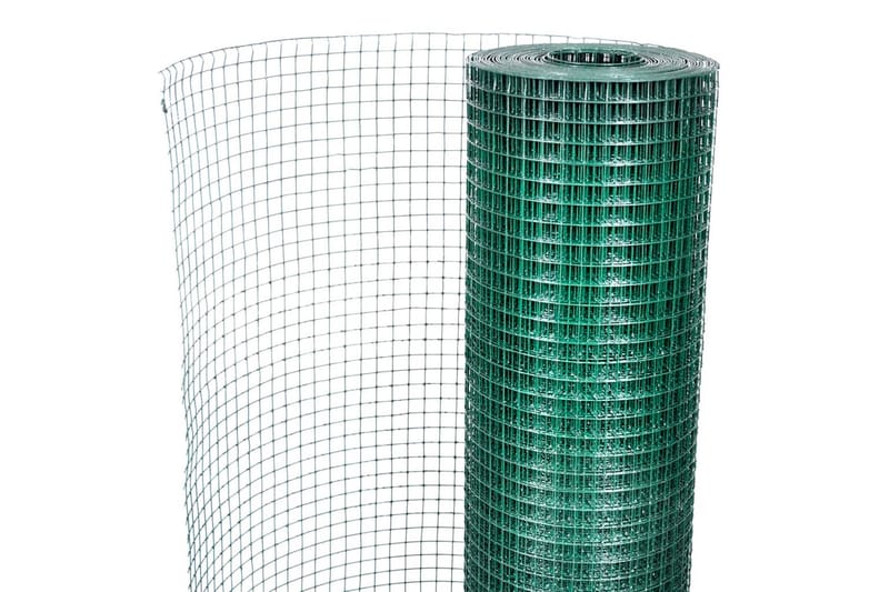 Hönsnät galvaniserat med PVC-beläggning 10x1 m grön - Grön - Hönshus - För djuren - Hönsgård