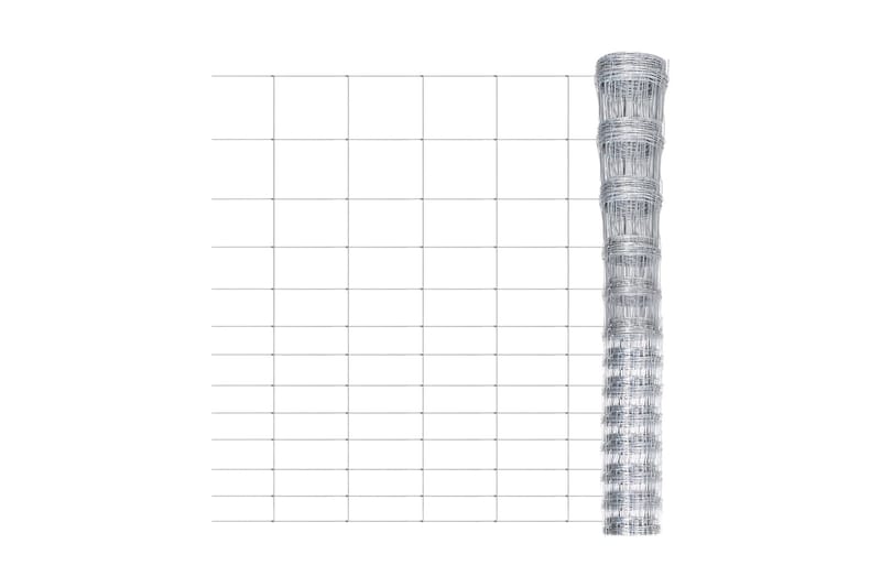 Fårstängsel galvaniserat stål 50x1,25 m silver - Silver - Sport & fritid - F�ör djuren
