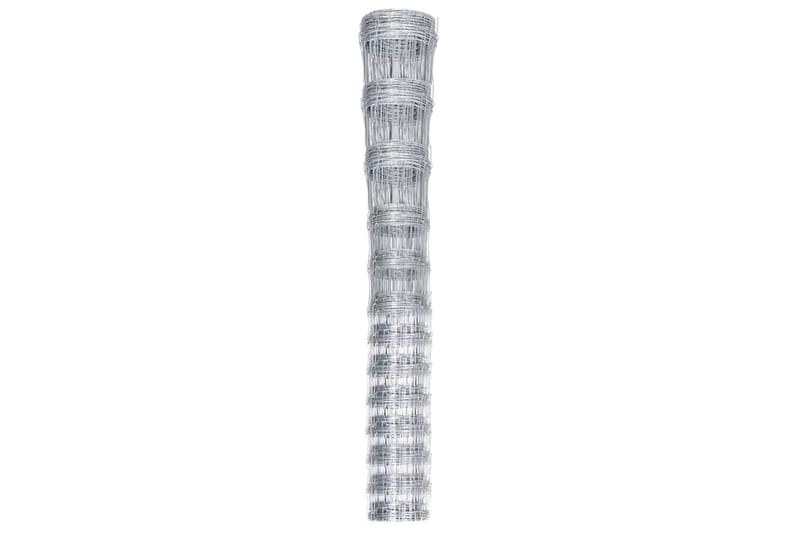 Fårstängsel galvaniserat stål 50x1,25 m silver - Silver - Sport & fritid - För djuren
