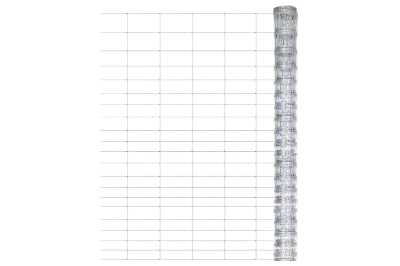 Fårstängsel galvaniserat stål 50x1,25 m silver - Silver - Sport & fritid - För djuren