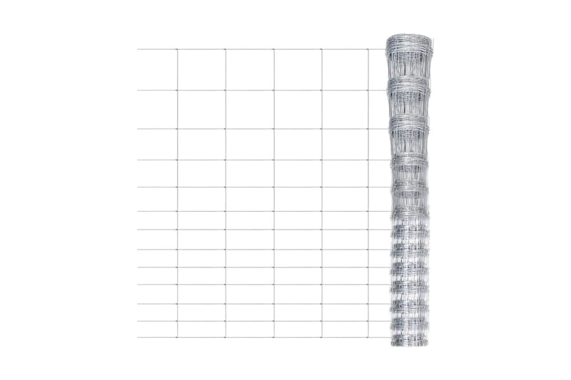 Fårstängsel galvaniserat stål 50x1,5 m silver - Silver - Sport & fritid - För djuren