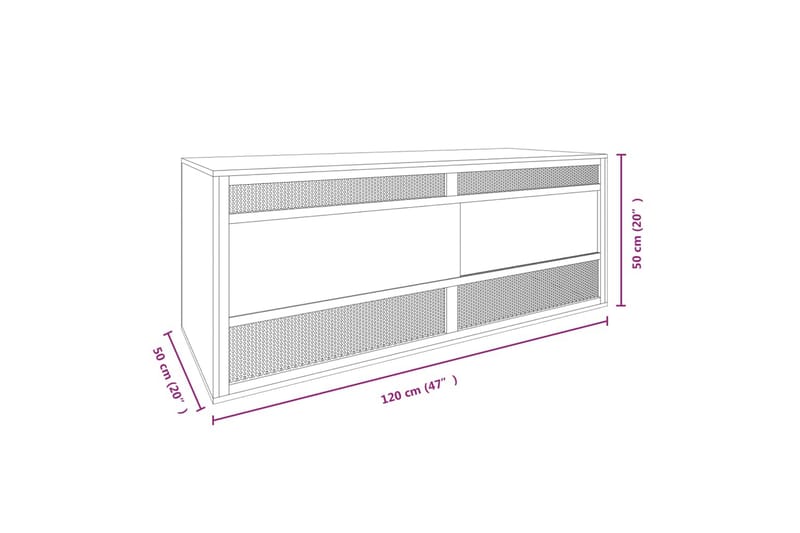 beBasic Terrarium konstruerat trä 120x50x50 cm - Flerfärgsdesign - Terrarium