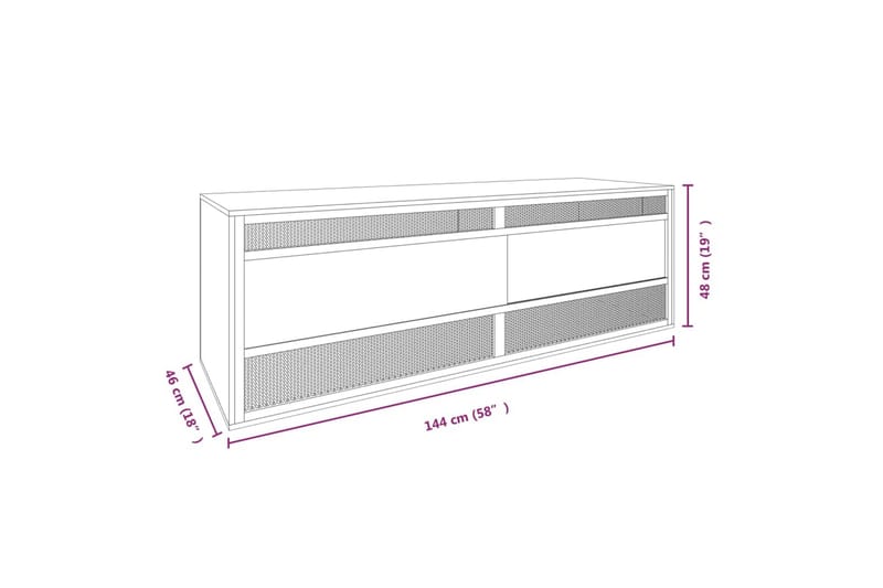 Terrarium konstruerat trä 144x46x48 cm - Sport & fritid - För djuren - Fisk & reptiler