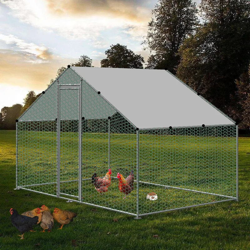 Hönsgård 5m² | Lättstädat | Galvaniserat stål, undefined