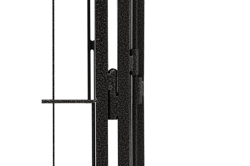 beBasic Hundbur 4 paneler svart 100 x 50 cm pulverlackerat stål - Black - Hundbur & transportbur hund