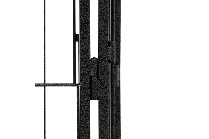 beBasic Hundbur 4 paneler svart 50x100 cm pulverlackerat stål - Black - Sport & fritid - För djuren - För hund - Hundbur & transportbur hund
