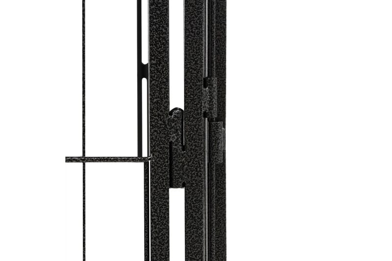 beBasic Hundbur 4 paneler svart 50x100 cm pulverlackerat stål - Black - Hundbur & transportbur hund