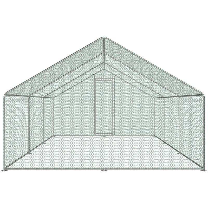 Hönsgård 18m² | Lättstädat | Galvaniserat stål - Sport & fritid - För djuren - För hund - Hundmöbler