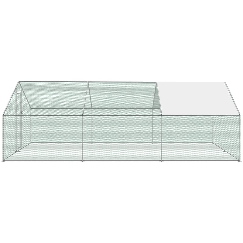 Hönsgård 18m² | Lättstädat | Galvaniserat stål - Sport & fritid - För djuren - För hund - Hundmöbler