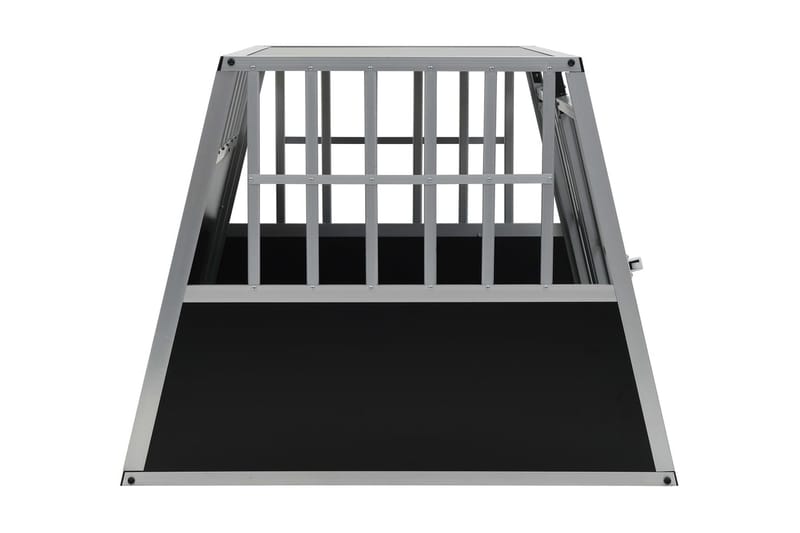 Hundbur med dubbel dörr 94x88x69 cm - Silver - Sport & fritid - För djuren - För hund - Hundbur & transportbur hund
