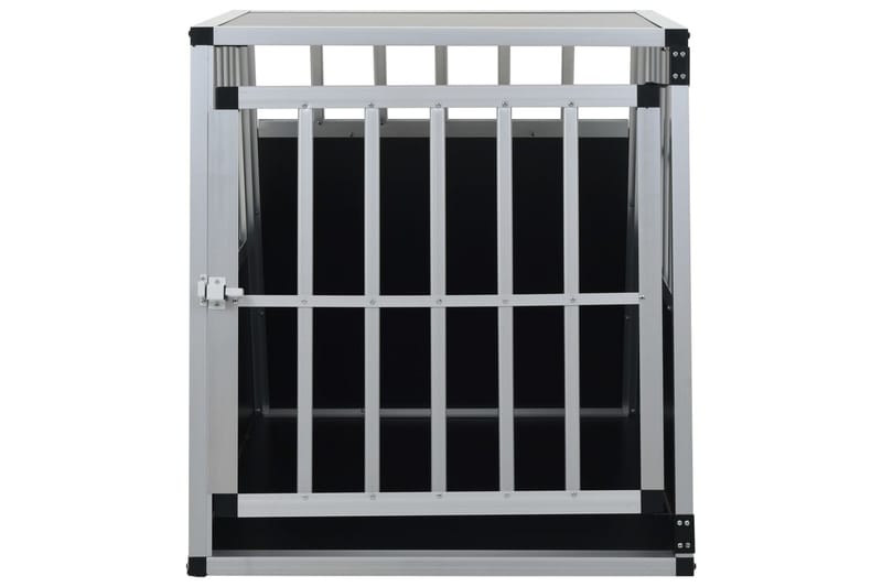 Hundbur med enkel dörr 65x91x69,5 cm - Silver - Sport & fritid - För djuren - För hund - Hundbur & transportbur hund