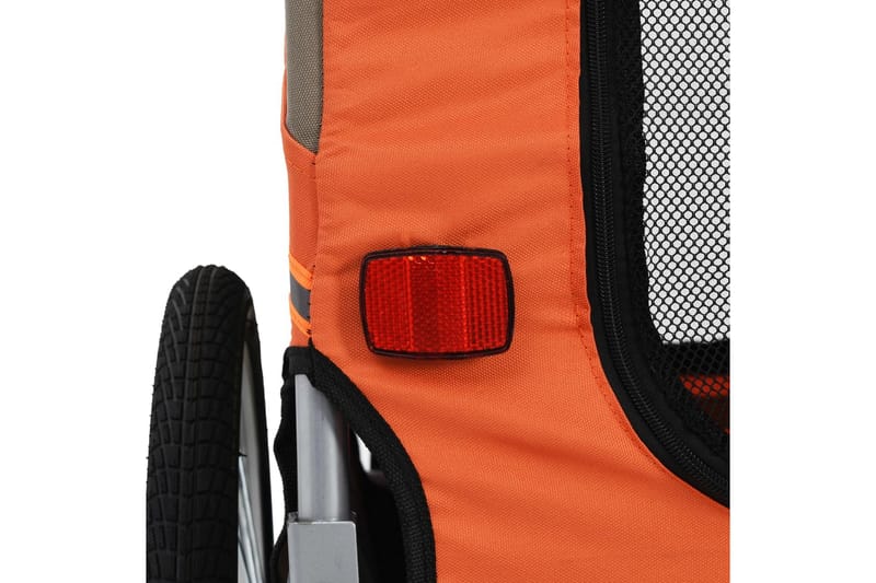 Cykelvagn för hund orange och grå - Grå - Sport & fritid - För djuren - För hund - Hundmöbler