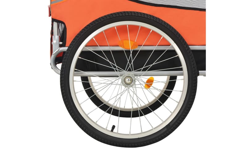 Cykelvagn för hund orange och grå - Röd - Cykelvagn & cykelkärra - Hundmöbler - Hundvagn & cykelkorg hund