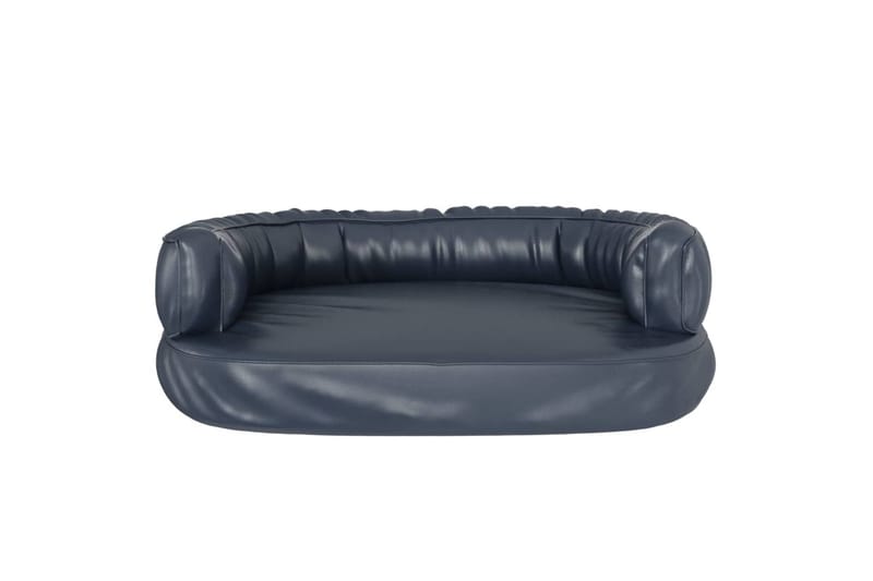 Ergonomisk hundbädd mörkblå 60x42 cm konstläder - Blå - Sport & fritid - För djuren - För hund - Hundmöbler - Hundbädd & hundsäng