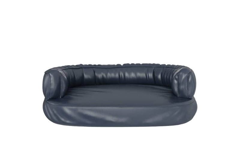 Ergonomisk hundbädd mörkblå 75x53 cm konstläder - Blå - Sport & fritid - För djuren - För hund - Hundmöbler - Hundbädd & hundsäng