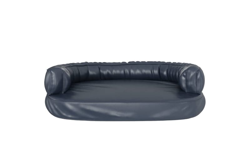 Ergonomisk hundbädd mörkblå 88x65 cm konstläder - Blå - Sport & fritid - För djuren - För hund - Hundmöbler - Hundbädd & hundsäng
