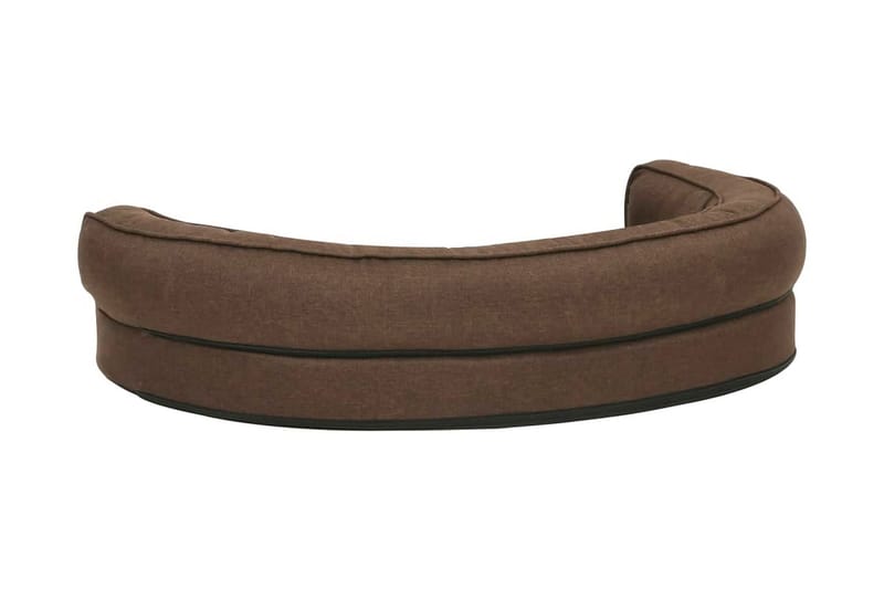 Ergonomisk hundmadrass 75x53 cm linnelook brun - Brun - Sport & fritid - För djuren - För hund - Hundmöbler - Hundbädd & hundsäng