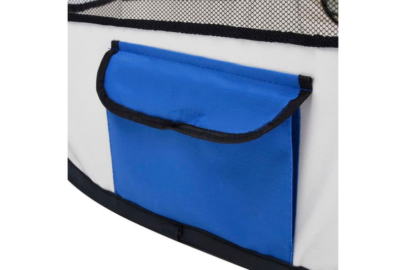 Hopfällbar hundhage med väska blå 90x90x58 cm - Blå - Sport & fritid - För djuren - För hund - Hundmöbler