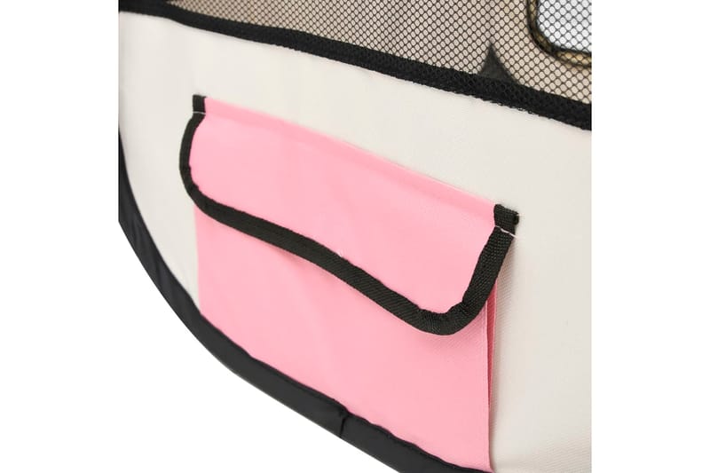 Hopfällbar hundhage med väska rosa 90x90x58 cm - Rosa - Sport & fritid - För djuren - För hund - Hundmöbler
