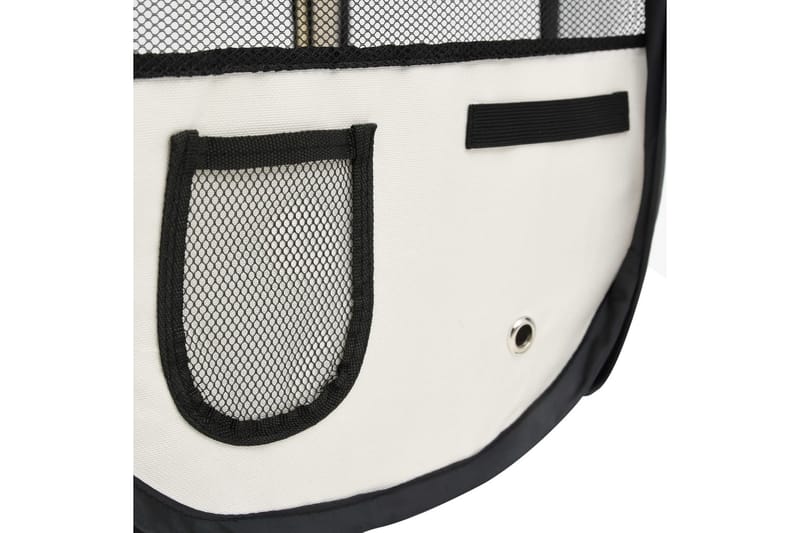 Hopfällbar hundhage med väska svart 90x90x58 cm - Svart - Sport & fritid - För djuren - För hund - Hundmöbler