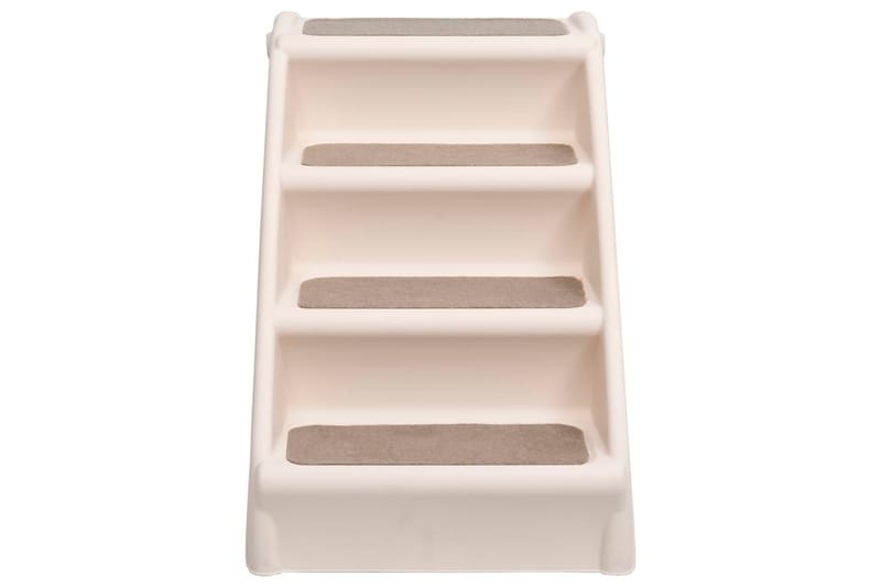 Hopfällbar hundtrappa gräddvit 62x40x49,5 cm - Vit - Sport & fritid - För djuren - För hund - Hundmöbler - Hundtrappa
