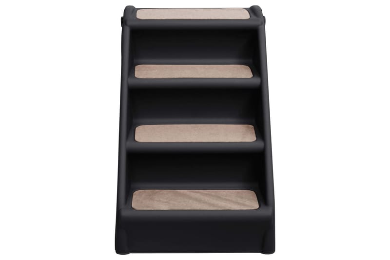 Hopfällbar hundtrappa svart 62x40x49,5 cm - Svart - Sport & fritid - För djuren - För hund - Hundmöbler - Hundtrappa