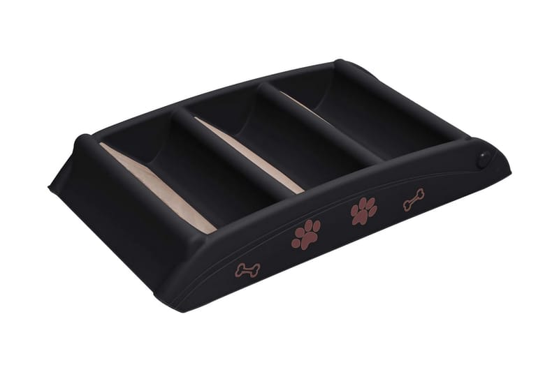 Hopfällbar hundtrappa svart 62x40x49,5 cm - Svart - Sport & fritid - För djuren - För hund - Hundmöbler - Hundtrappa